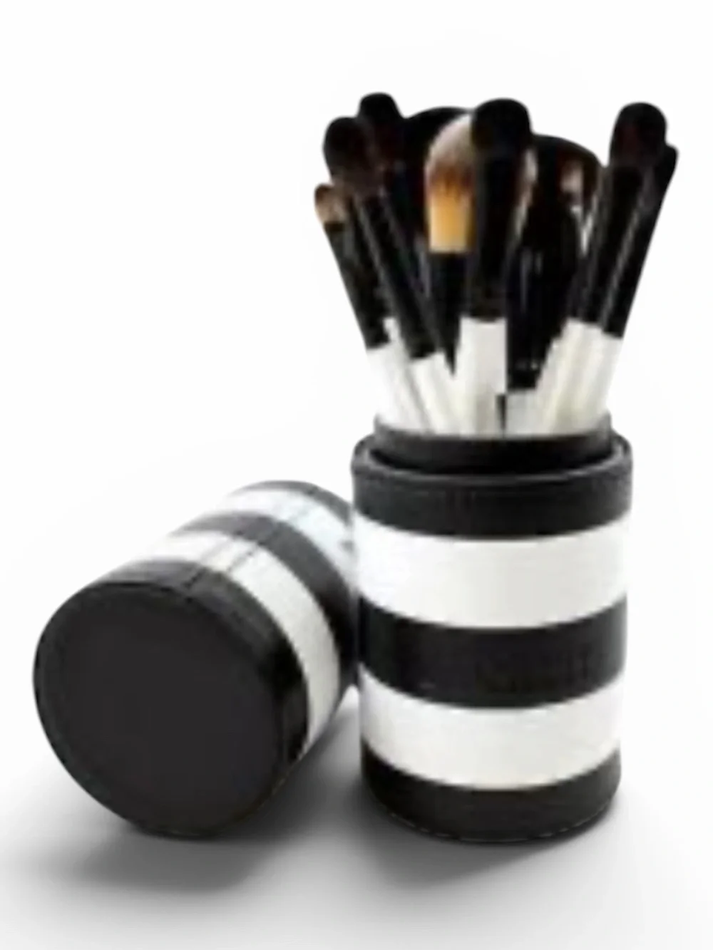MORPHE 706 12 Piece Black and White Striped Travel Case Brush Set NEW